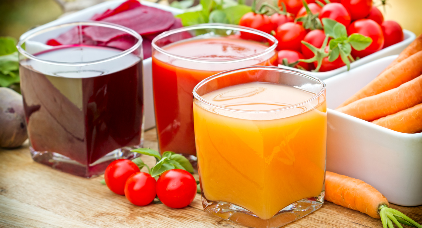 Vegetable juices - healthy drinks