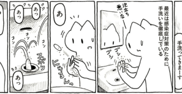【マンガ】手洗いの種｜ネルノダイスキのひびのたね